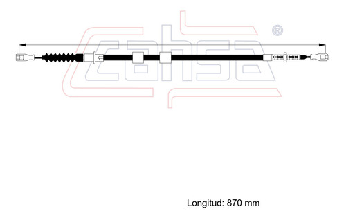 Chicote Cable Embrague Dodge Ram 50 2.6l 1987 Foto 2