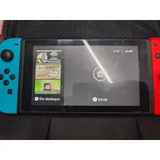 Nintendo Switch 32gb Standard Com Case E 1 Jogo Mídia Física
