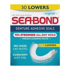 Sea Bond Adhesivo Dentadura Sellos Reduce Original, 30 Cada 