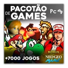 Pacote De Games Antigos + Bônus Fliperama E Neogeo - Pc