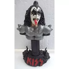 Kiss Gene Simmons 20cm Boneco Busto Artesanal Pronta Entreg