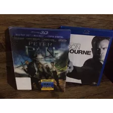 2 Filmes - 2 Blurays (jason Bourne + Peter Pan 3d)