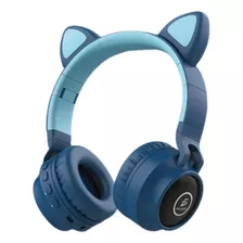 Auriculares De Diadema Con Orejas De Gato Bluetooth Con Led 