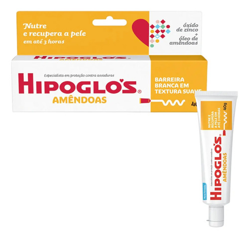 Creme Pomada Preventivo Assadura Nutre Amendoas 40g Hipoglos
