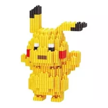 Mini Bloques Armable Figura 3d Micro Blocks Pikachu