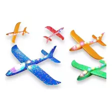 Pack 5 Aviones De Plumavit Con Luces Sorpresa Cumpleaños