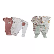 Conjunto Trio Body Calça Carters Verão Bebê Menina Joaninha