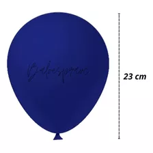 Balão Bexiga Liso Azul Bola Festa Decoração Nº 9 C/ 50 Und