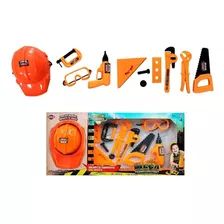 Brinquedo Kit Ferramentas Com Capacete Infantil Toyng