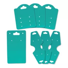 300 Tags Para Brincos Pulseiras E Correntes Kit Completo Cor Verde Tiffany