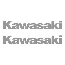 Par Adesivo Faixas Tanque Compatível Kawasaki Cinza Cnz01 Cor Adesivo Emblema Gráfico Tanque