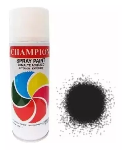 Spray Champion Negro Brillante