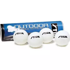 4 Pelotas De Ping Pong Stiga Para Exterior