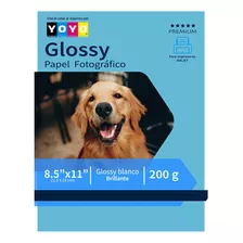 500 Hojas Papel Fotográfico Glossy Tamaño Carta 200g Yoyo