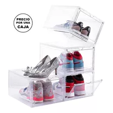 Organizador De Zapatos Cajas Transparente Apilable Zapatilla