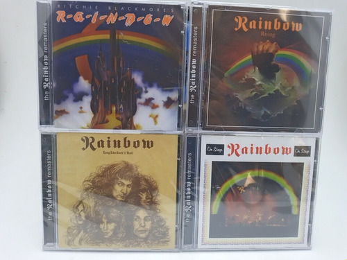 4 Cds Rainbow - Ritchie Black., Rising, Long Live, On Stage