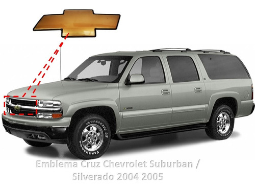 Emblema Cruz Chevrolet Suburban / Silverado  2004 2005 Foto 2