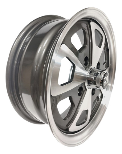 Rines 15x5.5 Barrenacion 4/130 Para Vocho Vw Gunmetal R1 Jgo Foto 3