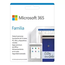 Microsoft 365 Familia Suscripción 1 Año Para Pc O Mac