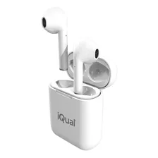 Auriculares In Ear Bluetooth Tws Iqual B11hd Control Tactil Color Blanco