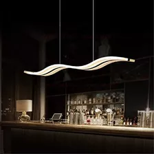 Lámparas Lineales De Acrílico Con Colgante De Onda Moderna L