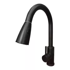 Grifo De Cocina Monocomando Rimontti 51555 Extensible Negro