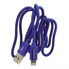 Cabo Usb-a Para Lightning 180 Centímetros Duracell Azul