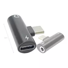 Adaptador Otg Tipo C Macho X P2 Fone + Type C Carga Celular