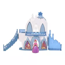 Castillo De Hielo Estilo Princesa Con Luz Y Sonido Color Blanco/celeste