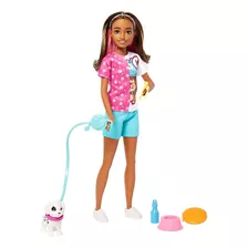 Boneca Barbie Skipper Passeador De Cães Hkd77 Mattel Sj