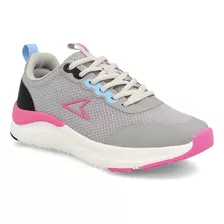 Zapatilla Mujer Power Bew Gris