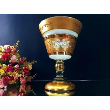 Vaso Estilo Taça Em Cristal Veneziano - Cód. 1029