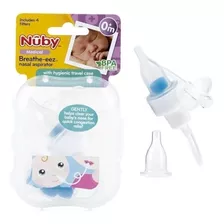  Nuby Aspirador Nasal Asistido Con Boquilla Y Filtro Color Transparente