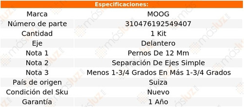 Kit Ajuste Camber Del Suzuki Sx4 08-13 Moog Foto 4