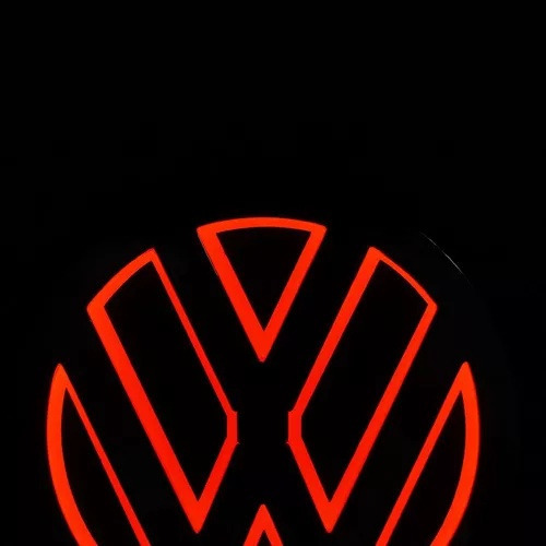 Logo Led Volkswagen 5d Rojo Vw Foto 7