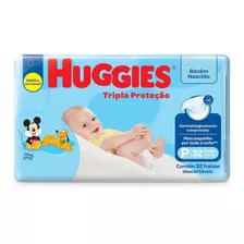 Fralda Huggies Tripla Proteção P 32 Unidades