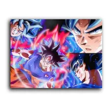 Cuadro Decorativo Canvas 100x140 Goku Inicios Ultra Instinto