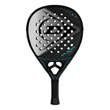 Paleta Padel Dunlop Galactica Lite Carbono 12k Mas Funda Color Negro Y Azul