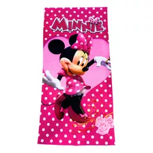 Toalha Infantil Banho Praia Algodão Grande Personagem Minnie