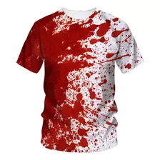Halloween Hip-hop Horror Sangue T-shirt Impressa Em 3d