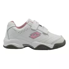 Zapatilla Escolar Niña Lotto - Court Bts1 Blanco Rosado