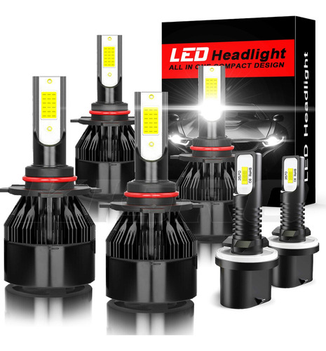 Kit De Focos Led 9005 9006 De Luz Alta/baja Para Chevrolet