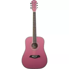 Oscar Schmidt Og1pau 34 Tamaño Guitarra Acustica Rosa