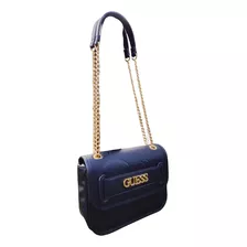 Bolsa Guess Factory Original Bg910978 Negra Strap Ajustable 