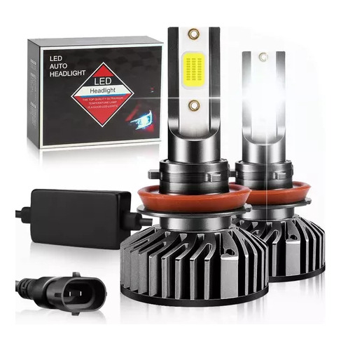 Foto de Kit De Faros Led H11 De 14000 Lm Y 80 W Con Poca Luz Para Ma