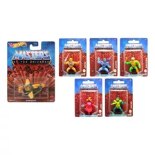 Coleção 5 Miniaturas + Veículo Wind Raider Premium He-man