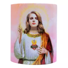 Taza San Sagrada Lana Del Rey De Ceramica Para Microondas 