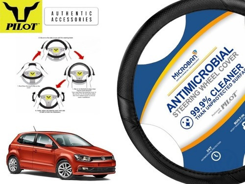 Funda Cubrevolante Negro Antimicrobial Vw Polo 1.6l 2019 Foto 2