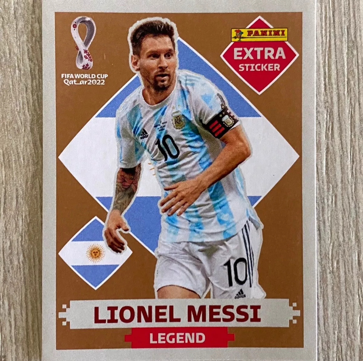 Panini Extra Sticker Lionel Messi Bronce Legend Argentina