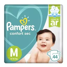 Fralda Pampers Confort Sec M 44 Unidades Promoção